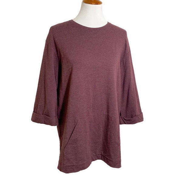 J. Jill Tops - SOLD-Jill Oversize Kangaroo Pocket Tunic
